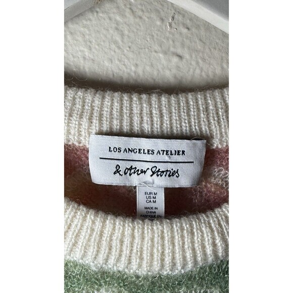 LA Altelier & OTHER STORIES  Zig Zag Sweater Mohair Size Medium - Picture 4 of 5